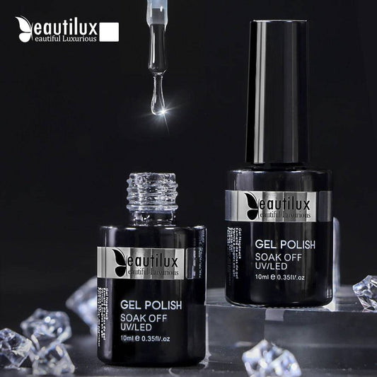 Beautilux Nail Gel Polish (Primer Rubber Base Top Coat Velvet Matte Top Coat Gel Nail Design 1pc 10ml)